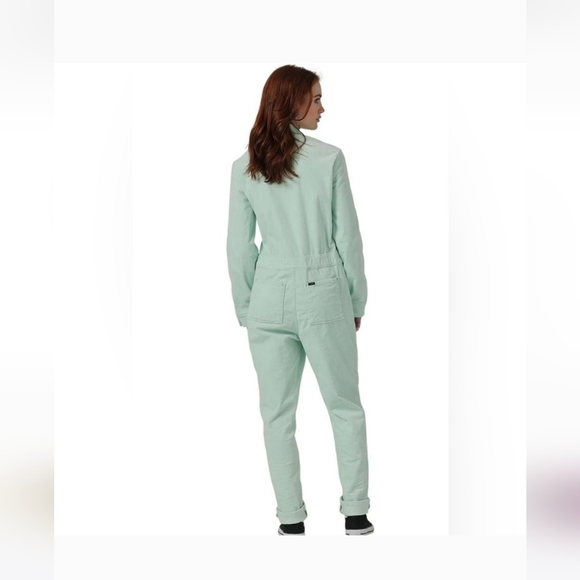 Lee Corduroy Overall Jumpsuit In Sea Glass - Picture 3 of 5